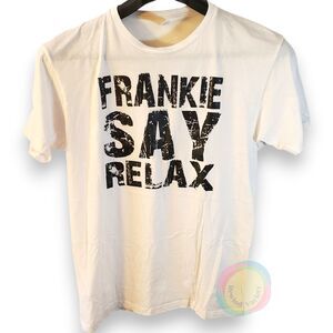 Frankie Say Relax Graphic Tee - Soft Ring Spun Cotton - Men's M